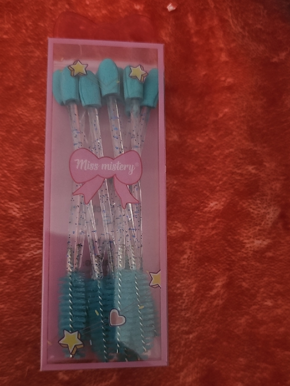 Miss Mistery Teal Eyelash Brushes - Pack of 4